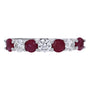 14K WG EFFY Ruby & Diamond Band
