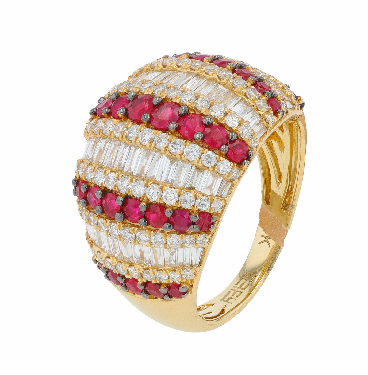 14K EFFY YG 1.30 CTW Ruby Ring