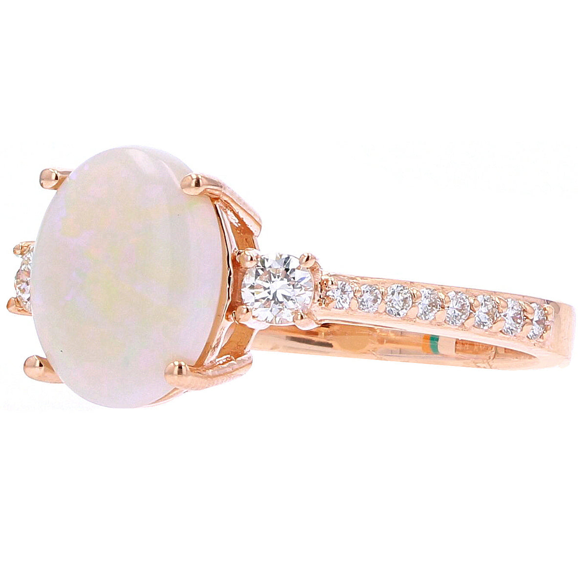 14K RG Oval Opal EFFY Ring