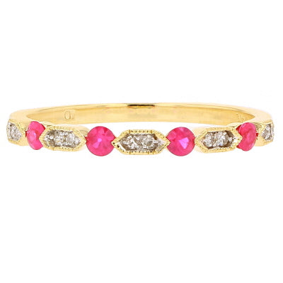 14K Ruby Stackable Band<p><strong>More Colors Available</p></strong>