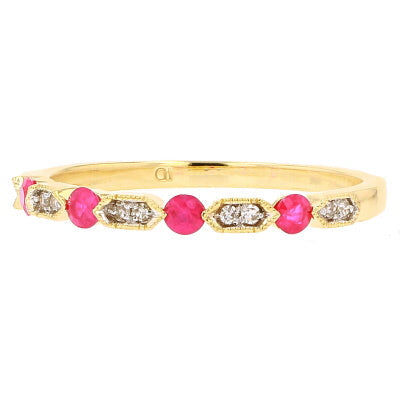 14K Ruby Stackable Band<p><strong>More Colors Available</p></strong>