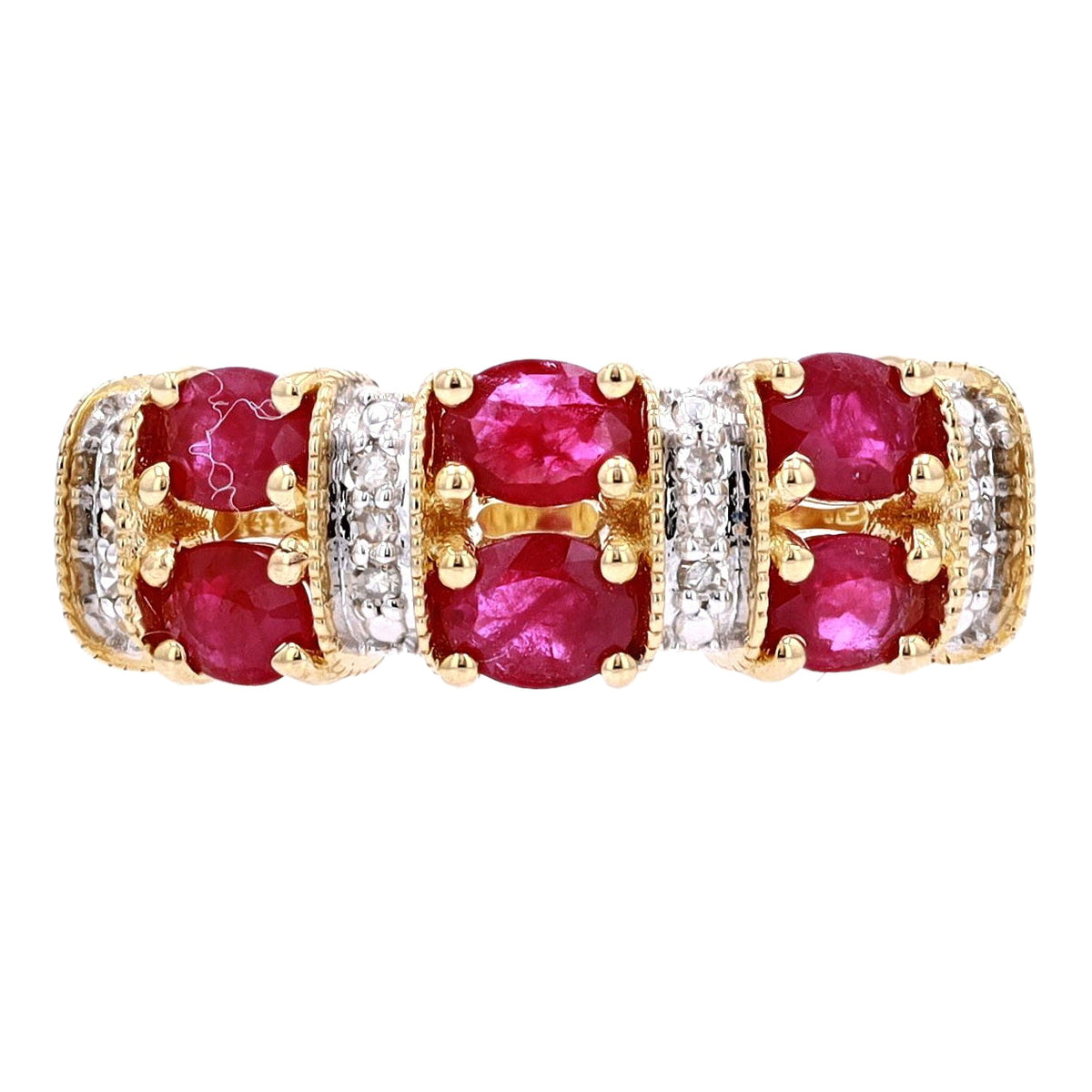 14K  Gemstone Band