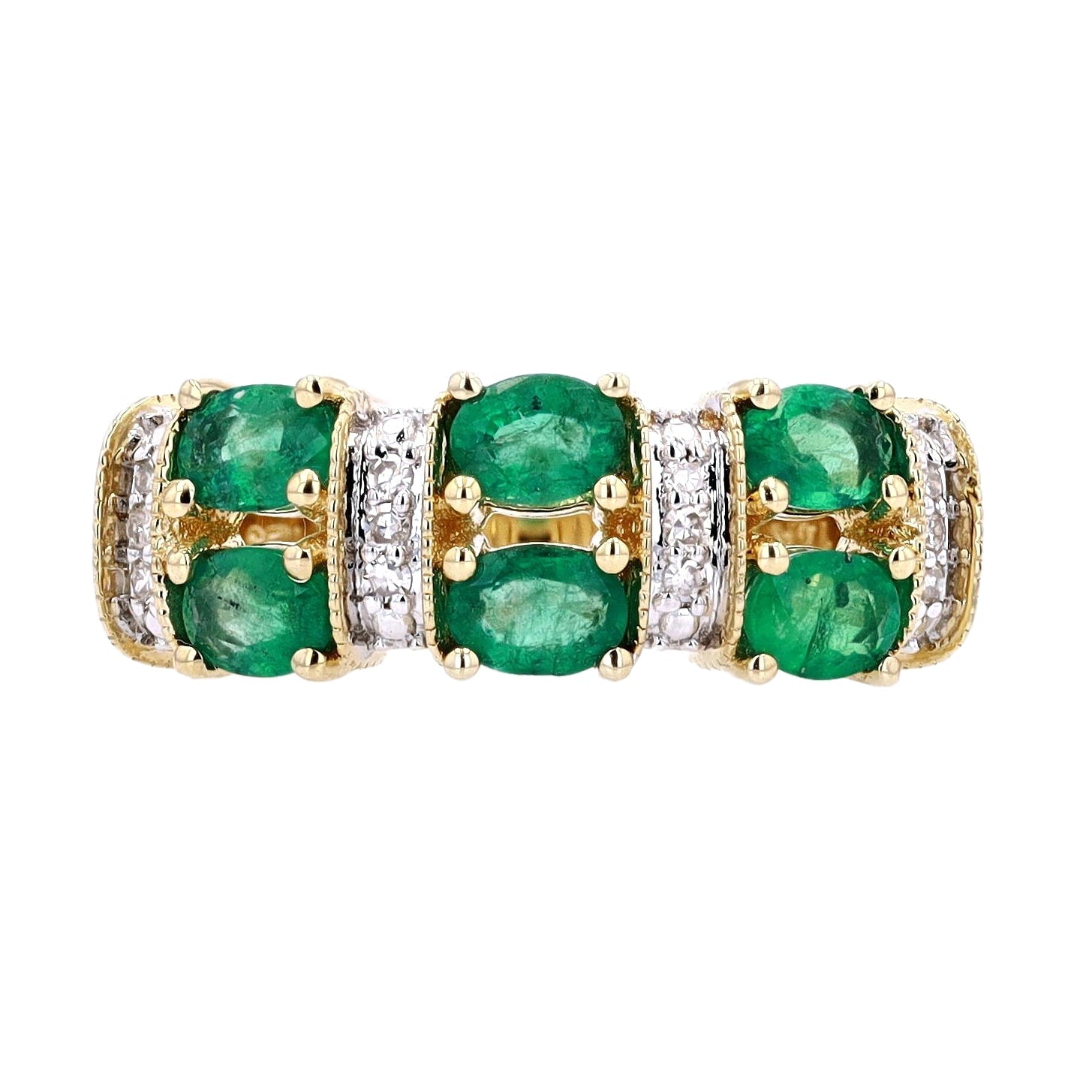 14K  Gemstone Band