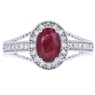 14K Oval Gemstone Ring<p><strong>More Colors Available</p></strong>