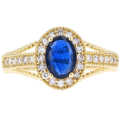 14K Oval Gemstone Ring<p><strong>More Colors Available</p></strong>