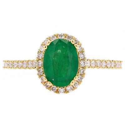 14K Oval Center Gemstone Ring<p><strong>More Colors Available</p></strong>