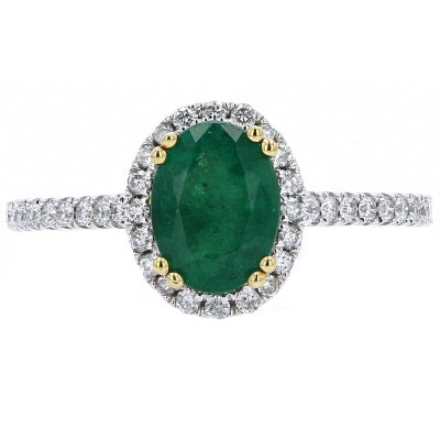 14K Oval Center Gemstone Ring<p><strong>More Colors Available</p></strong>