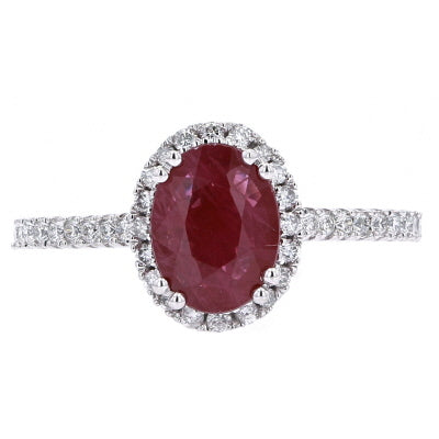 14K Oval Center Gemstone Ring<p><strong>More Colors Available</p></strong>