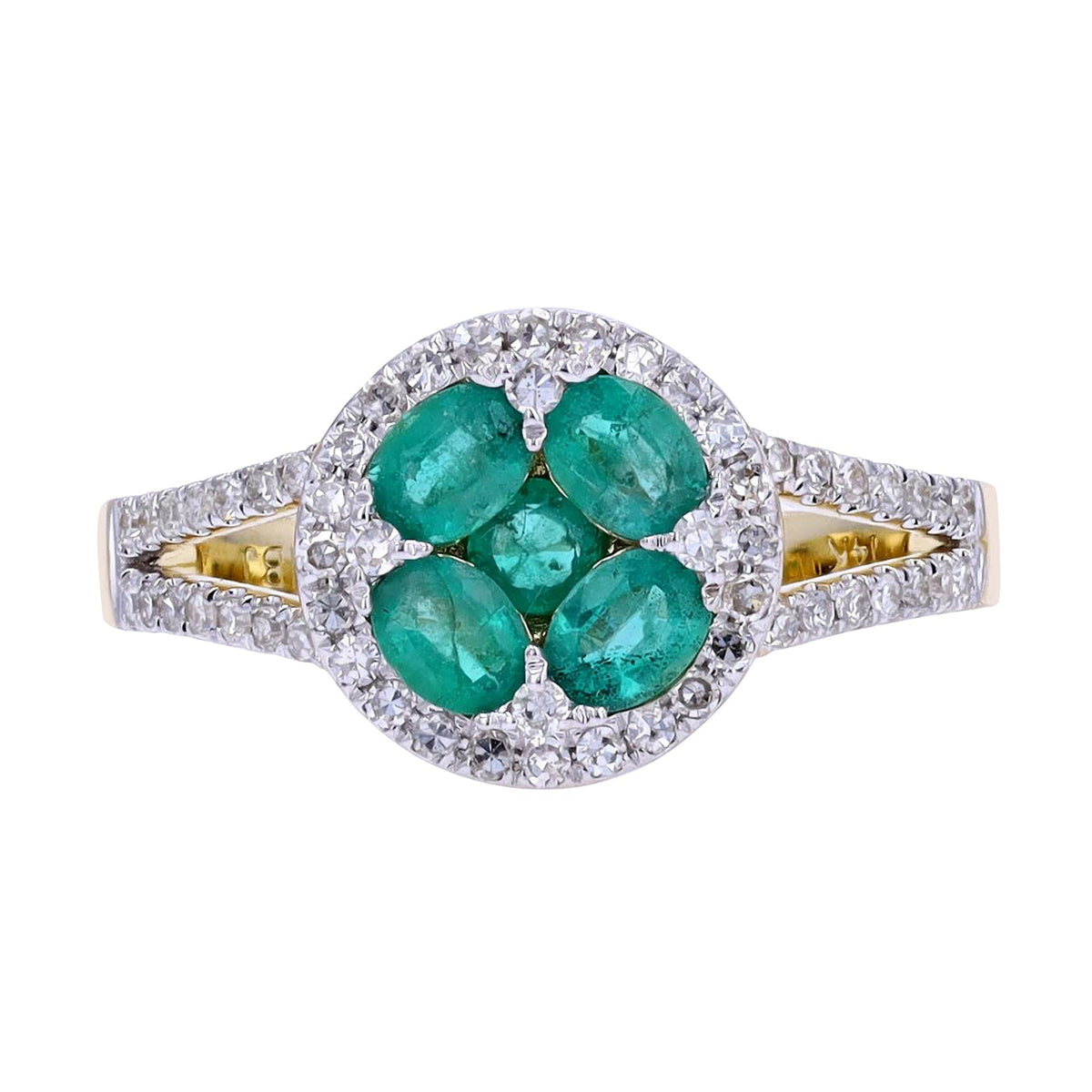 14K YG Gemstone Center Ring<p><strong>More Colors Available</p></strong>