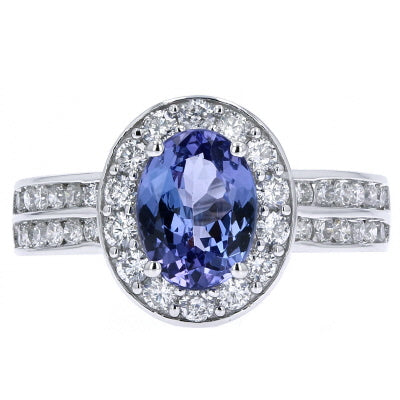 14K Oval Gemstone Center Ring<p><strong>More Colors Available</p></strong>