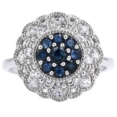 14K Gemstone Flower Cocktail Ring<p><strong>More Colors Available</p></strong>
