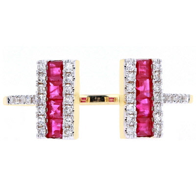 14K Gemstone Cuff Ring<p><strong>More Colors Available</p></strong>