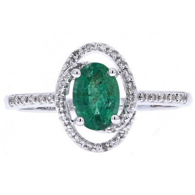 14K Oval Gemstone Center Ring<p><strong>More Colors Available</p></strong>