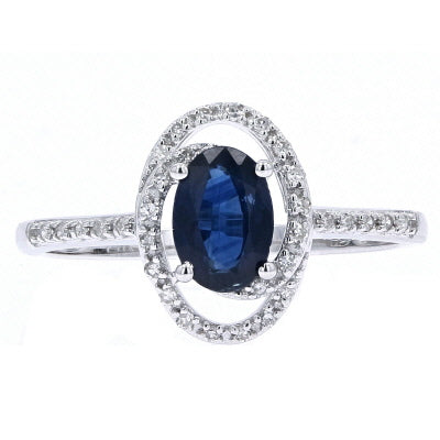14K Oval Gemstone Center Ring<p><strong>More Colors Available</p></strong>