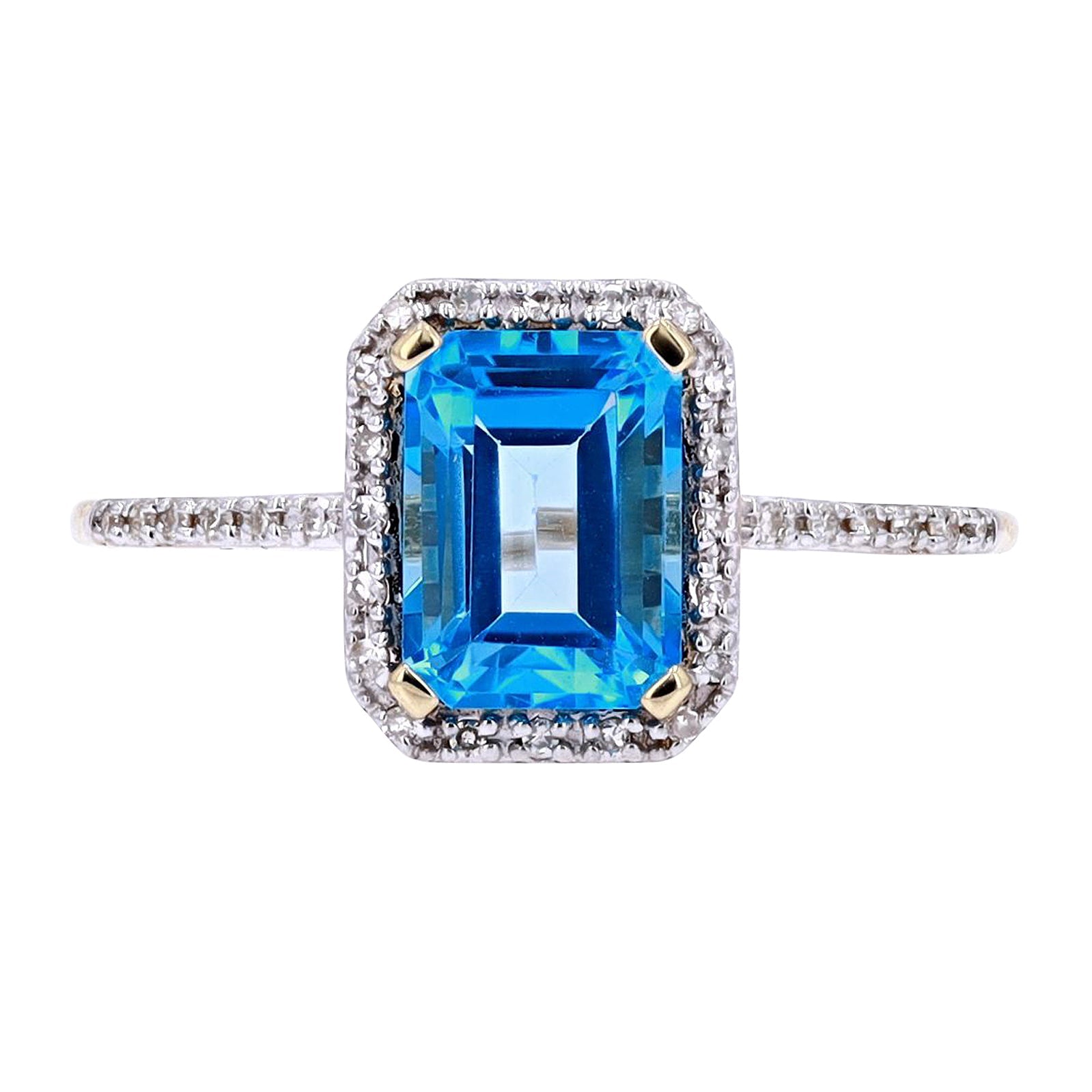 14K Gemstone Center Halo Ring<p><strong>More Colors Available</p></strong>