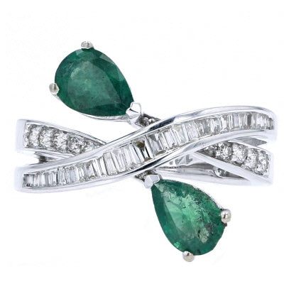 14K Gemstone Bypass Ring<p><strong>More Colors Available</p></strong>