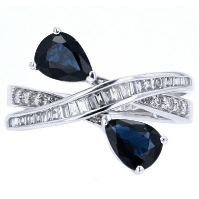 14K Gemstone Bypass Ring<p><strong>More Colors Available</p></strong>