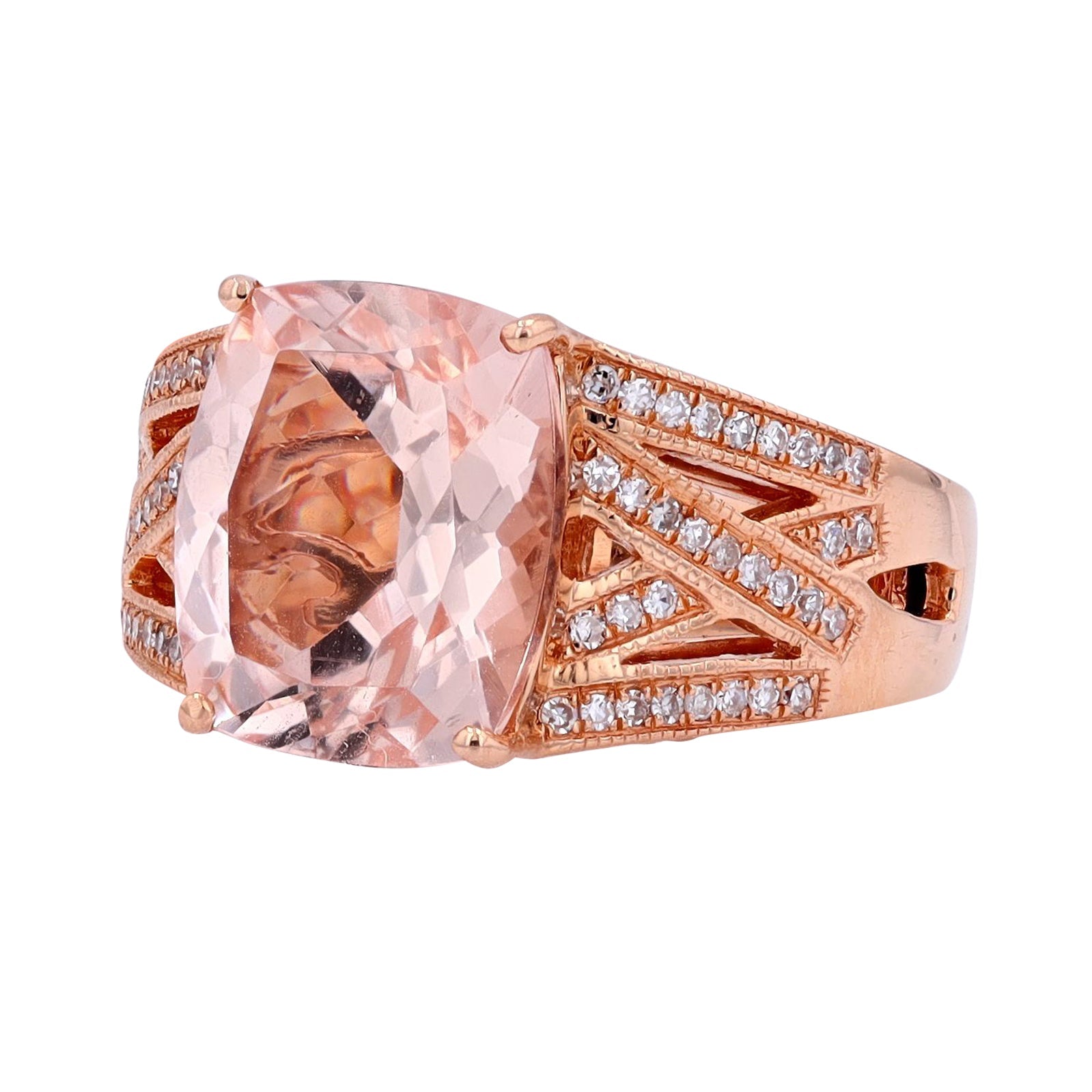 14K RG EFFY Morganite Ring