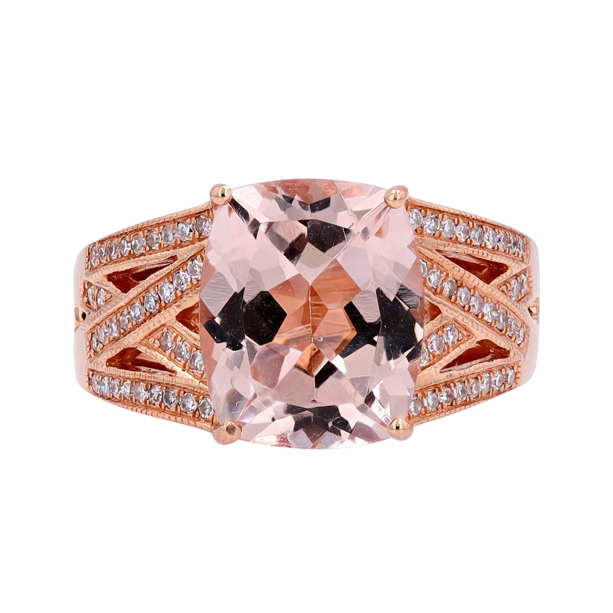 14K RG EFFY Morganite Ring