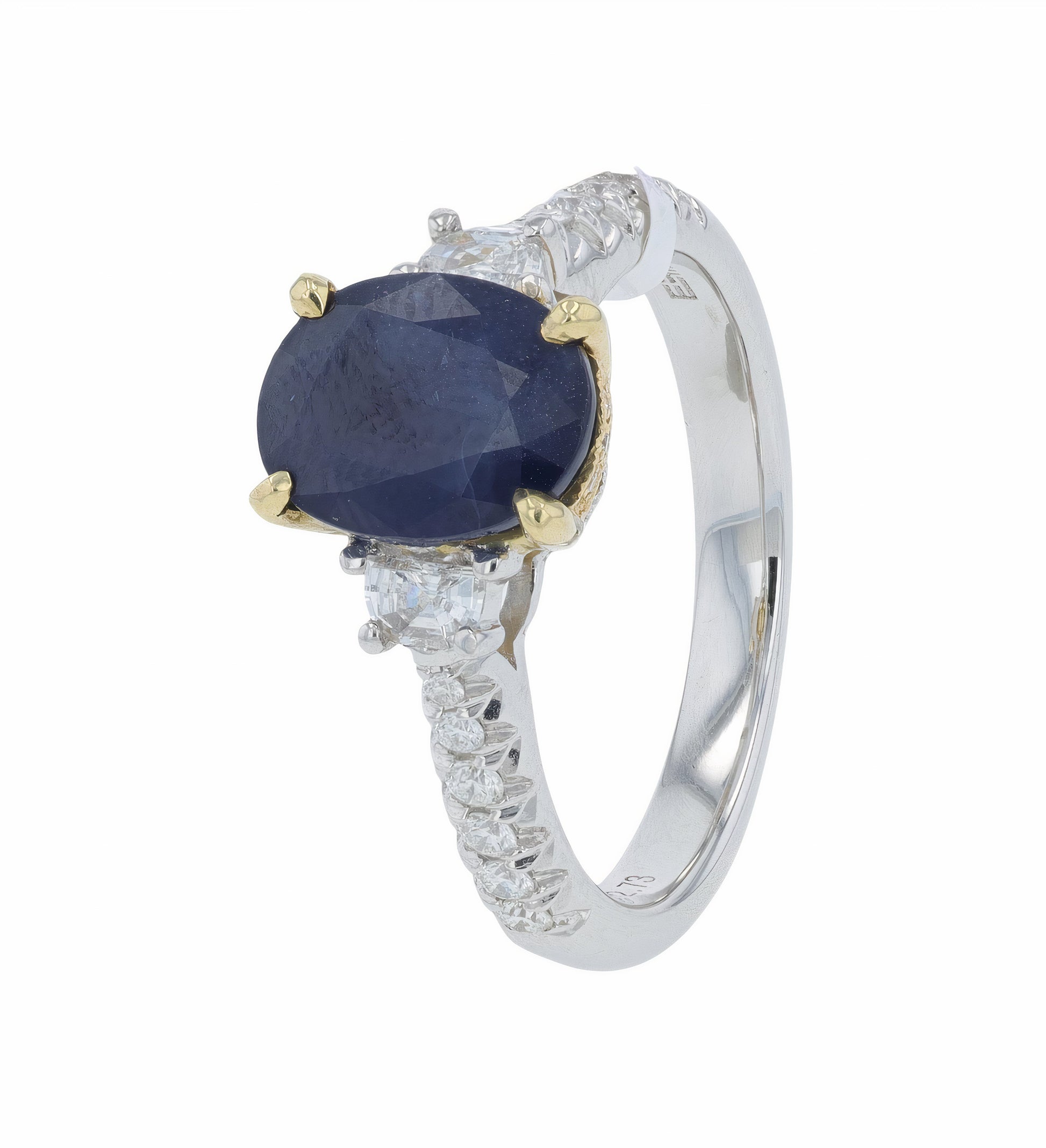 14K EFFY WG 2.28 CT Sapphire Ring