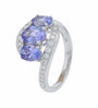 14K EFFY WG 1.42 CT Tanzanite Bypass Ring
