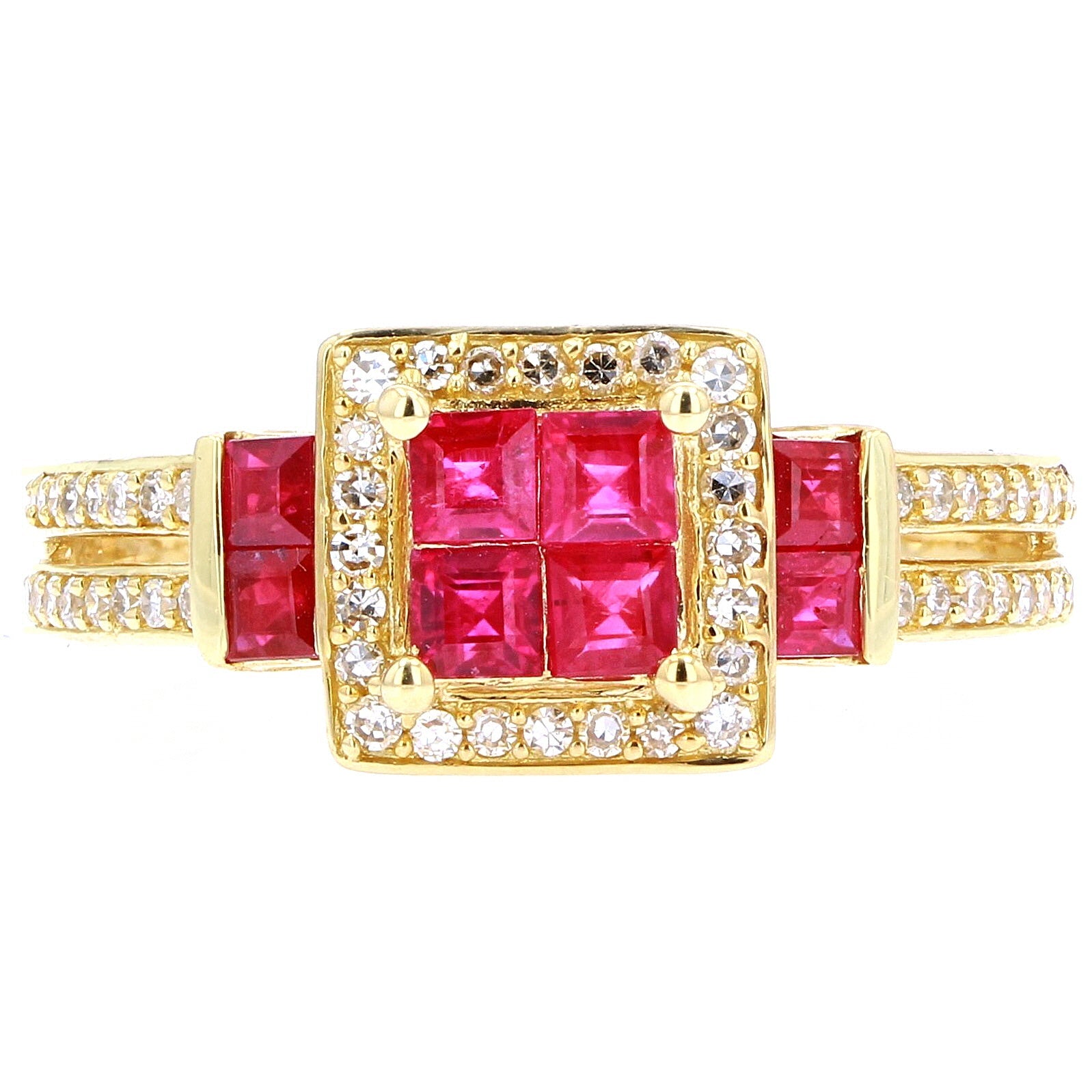 14K YG Ruby Ring