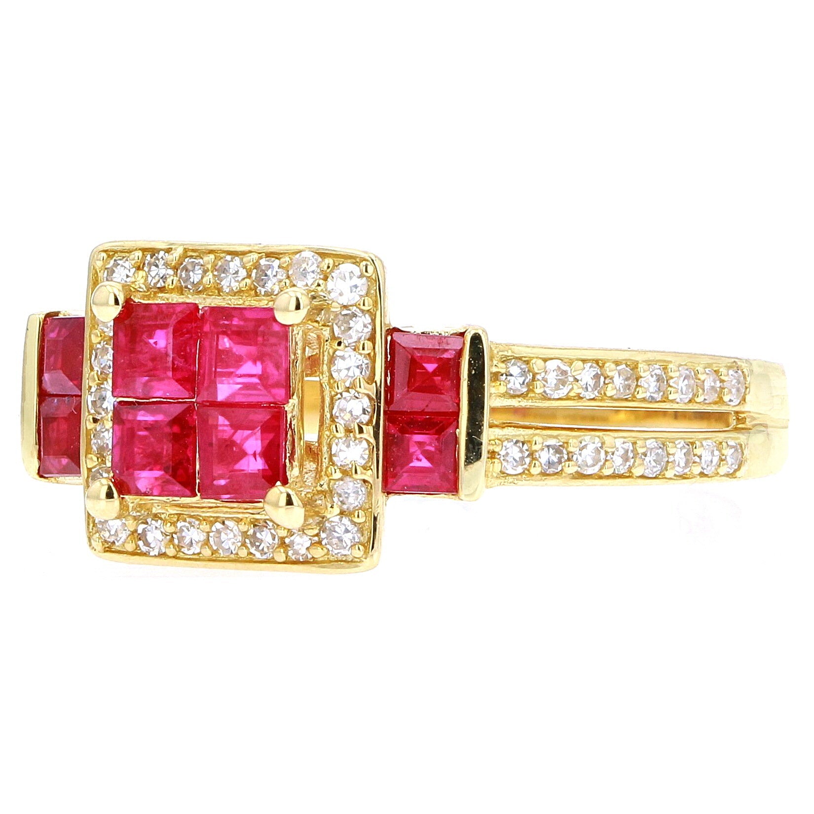 14K YG Ruby Ring