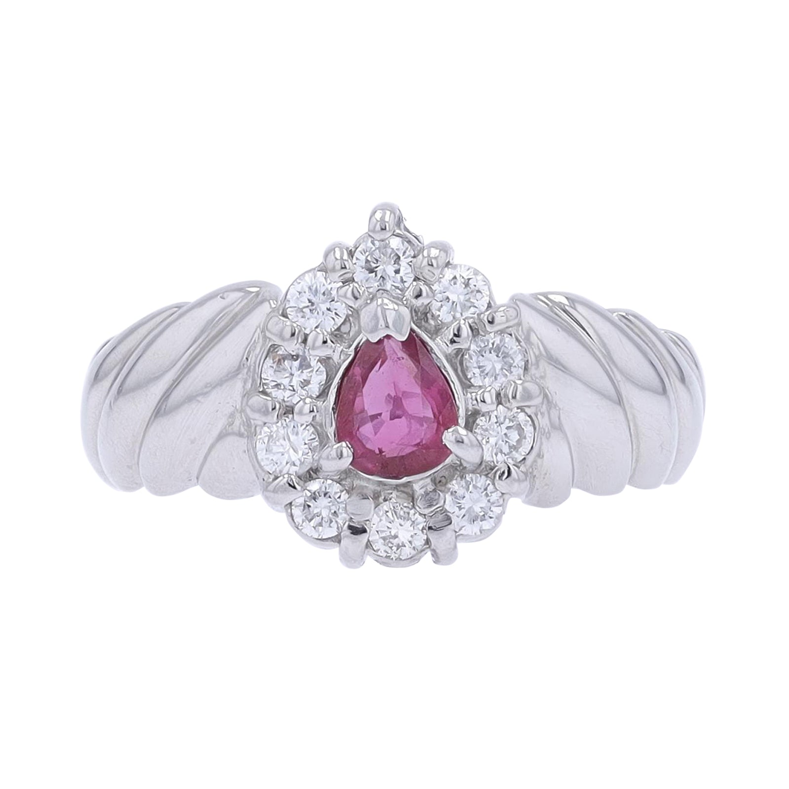 PT900 1/4 CT Ruby Center Ring<p><strong>$499</p></strong>