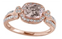 14K EFFY RG 1.15 CT Morganite Center Ring