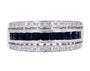 14K WG EFFY Sapphire & Diamond Band