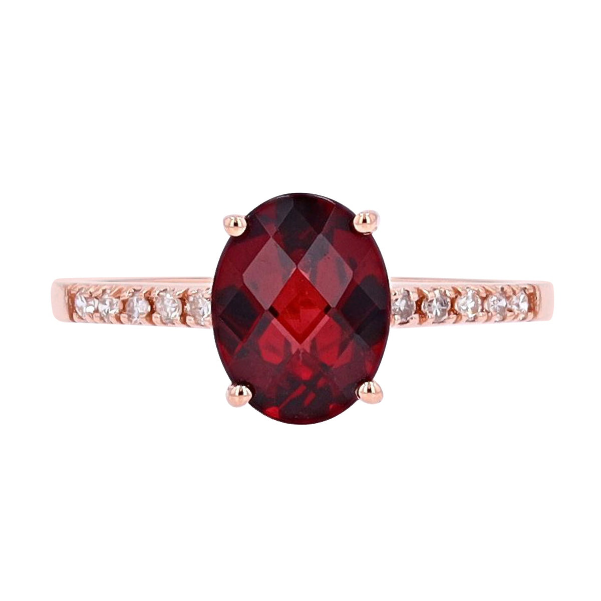 14K Oval Birthstone Rings<p><strong>More Colors Available</p></strong>