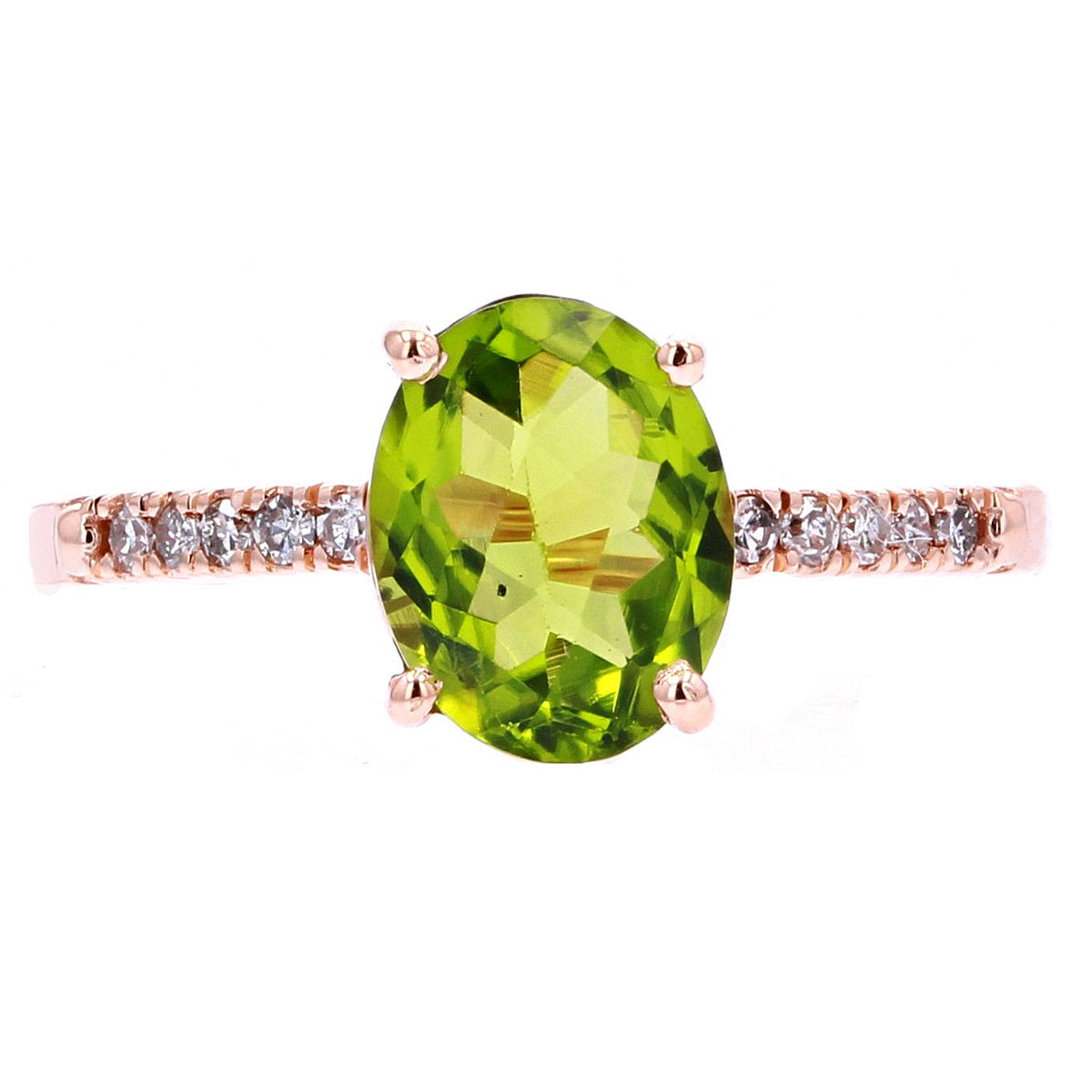 14K Oval Birthstone Rings<p><strong>More Colors Available</p></strong>