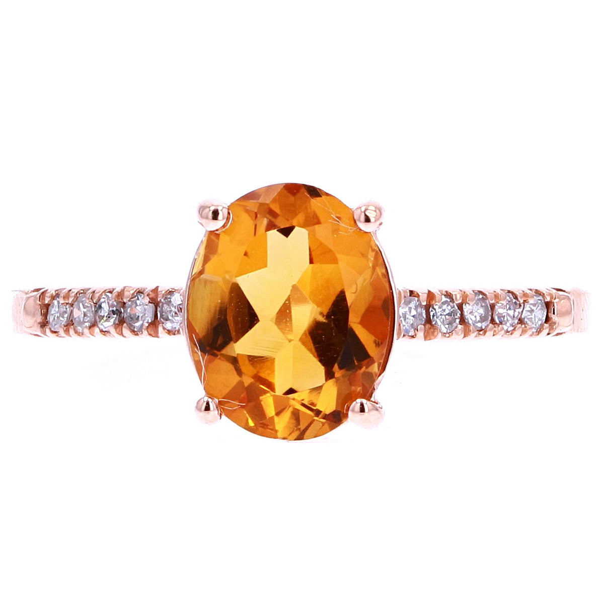 14K Oval Birthstone Rings<p><strong>More Colors Available</p></strong>