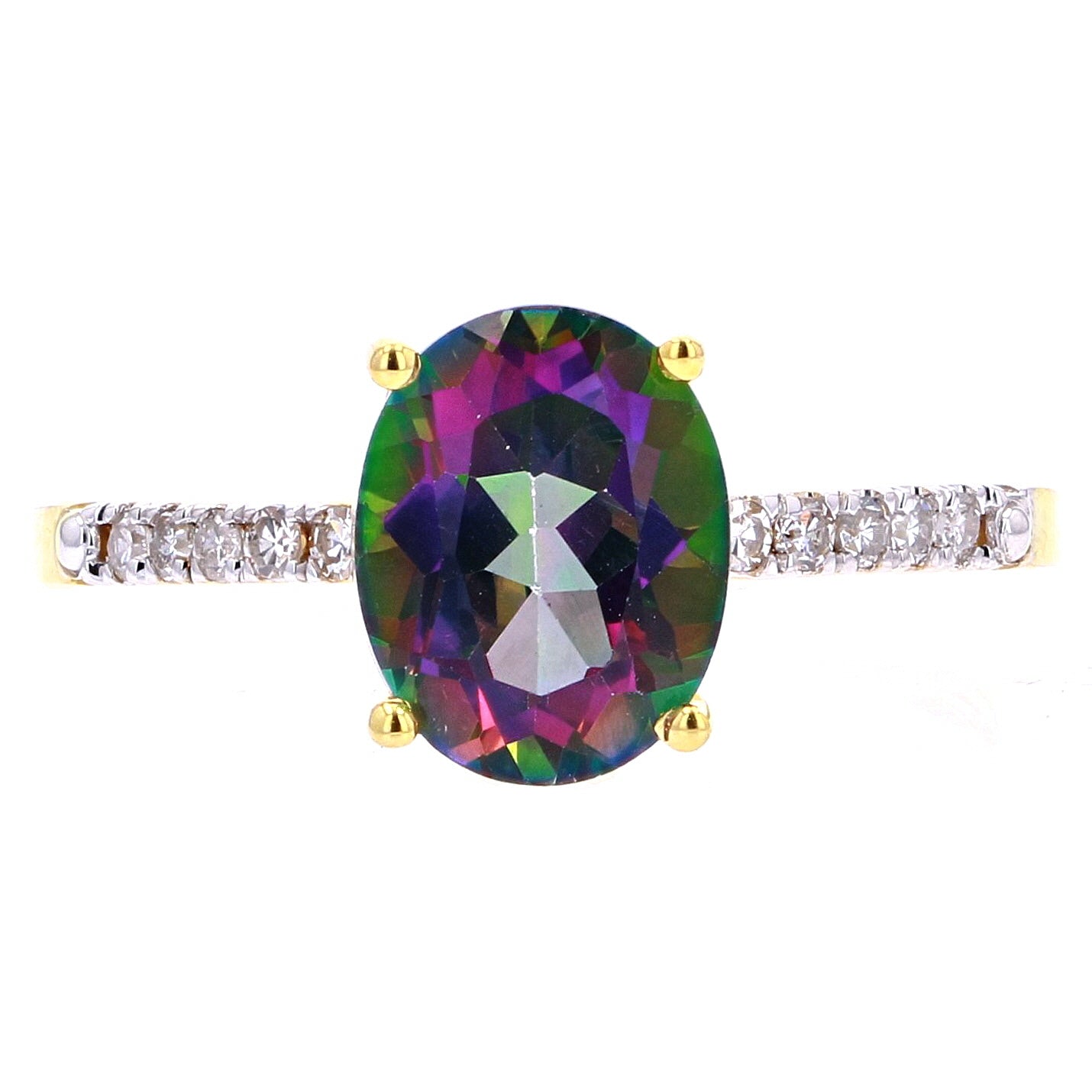 14K Oval Birthstone Rings<p><strong>More Colors Available</p></strong>