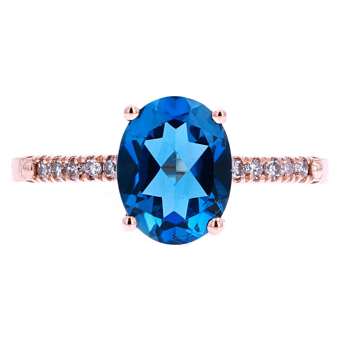 14K Oval Birthstone Rings<p><strong>More Colors Available</p></strong>