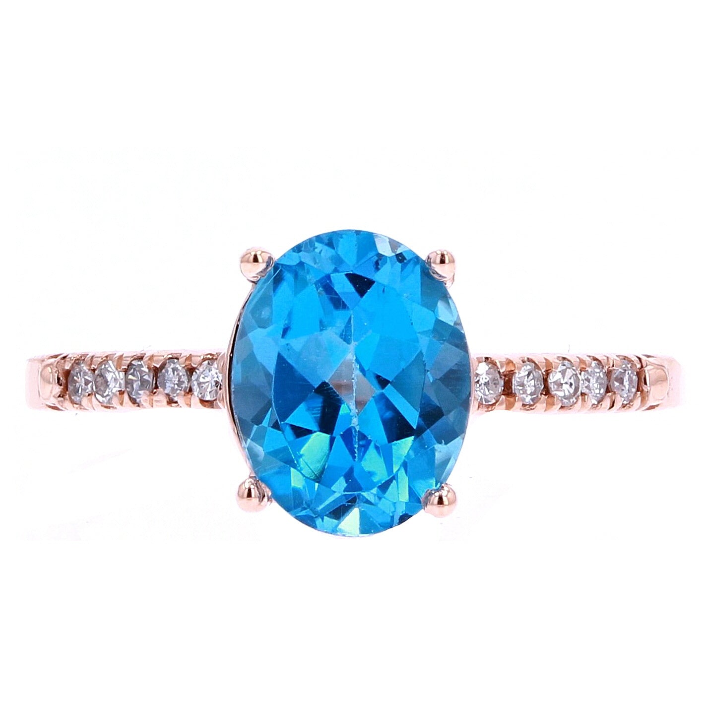14K Oval Birthstone Rings<p><strong>More Colors Available</p></strong>