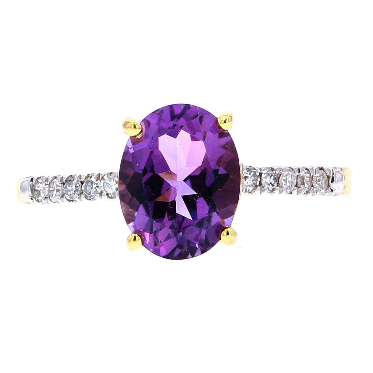 14K Oval Birthstone Rings<p><strong>More Colors Available</p></strong>