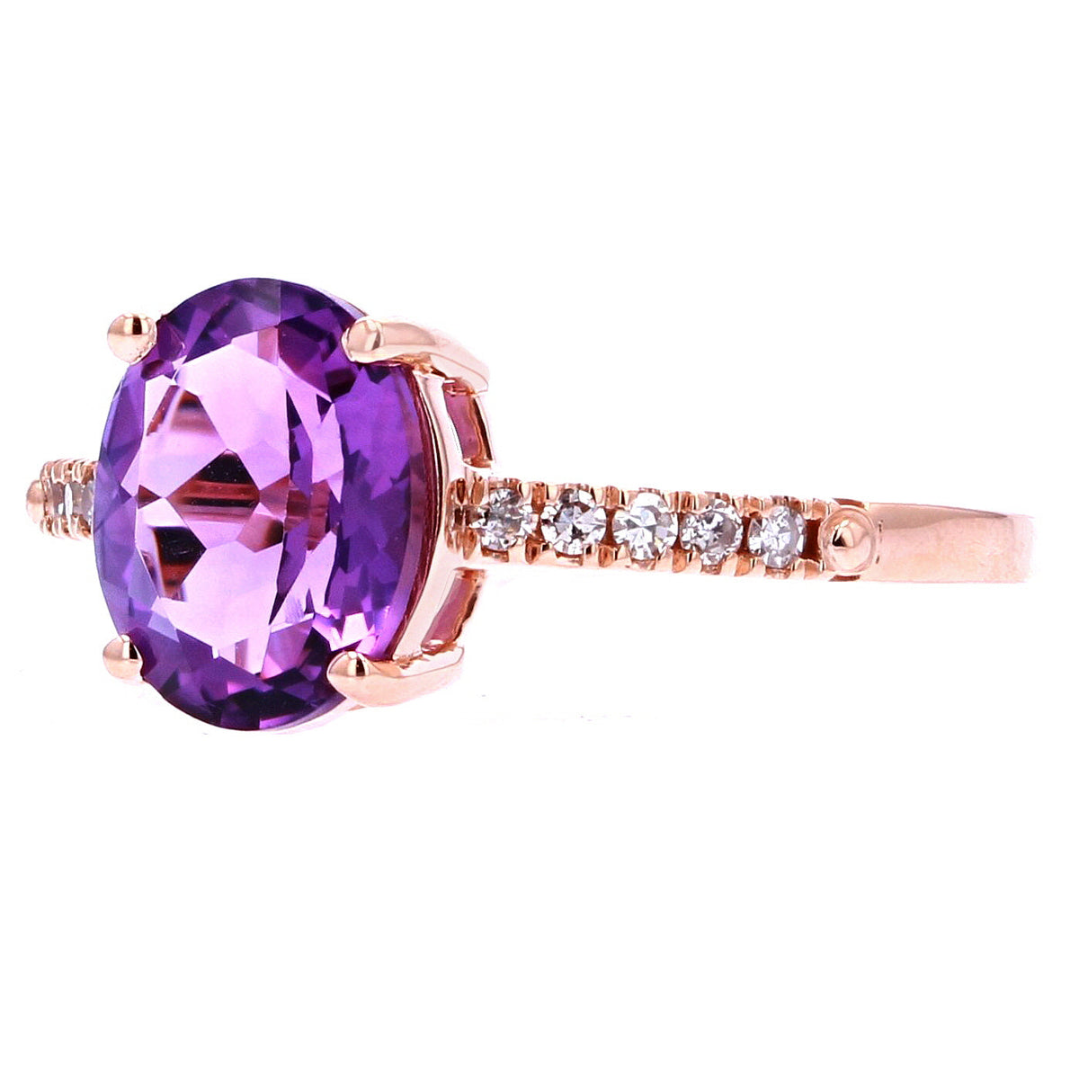 14K Oval Birthstone Rings<p><strong>More Colors Available</p></strong>
