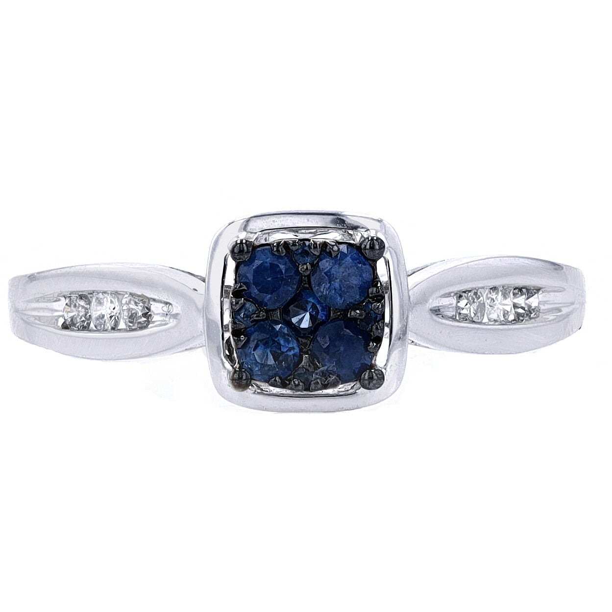 10K WG Sapphire Ring