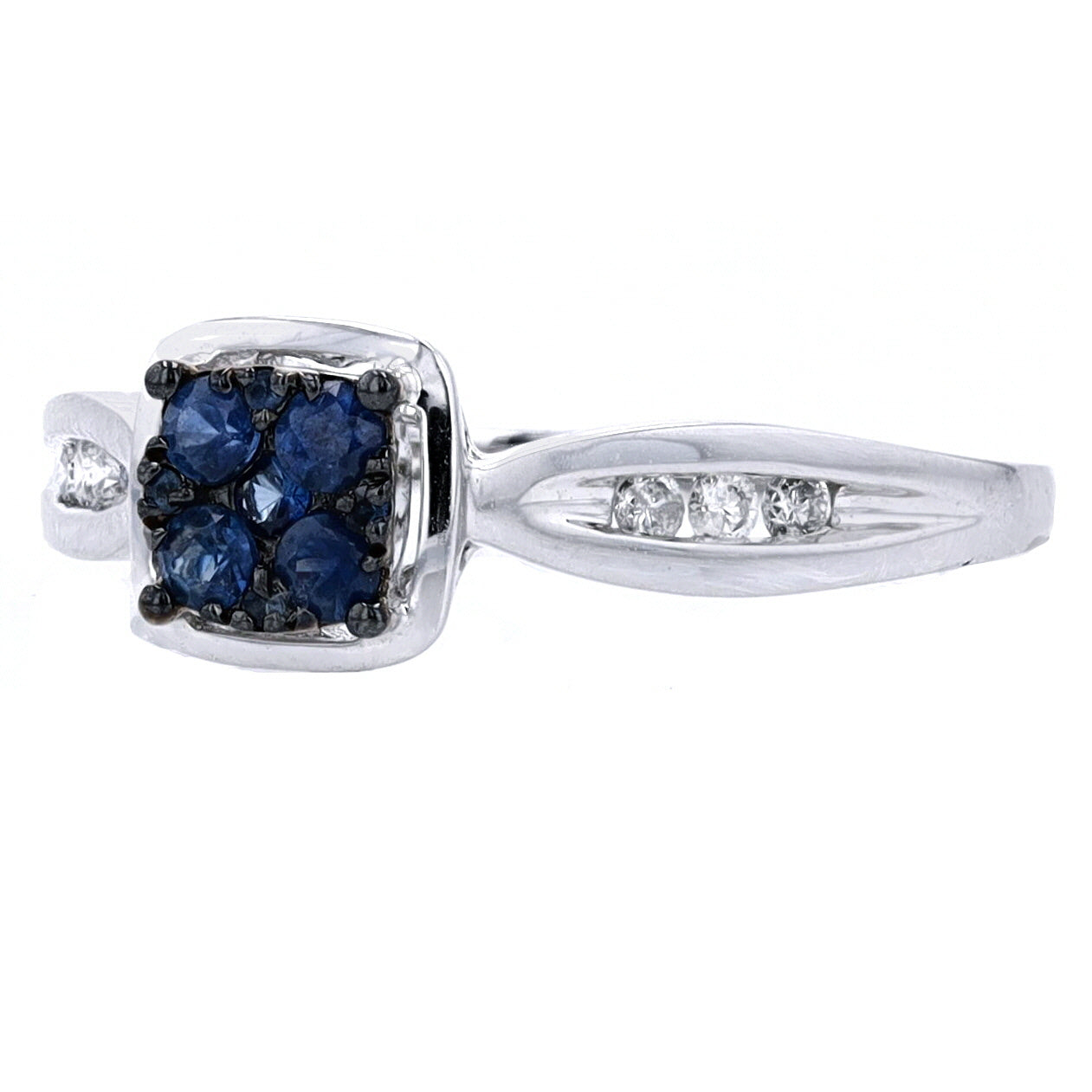 10K WG Sapphire Ring