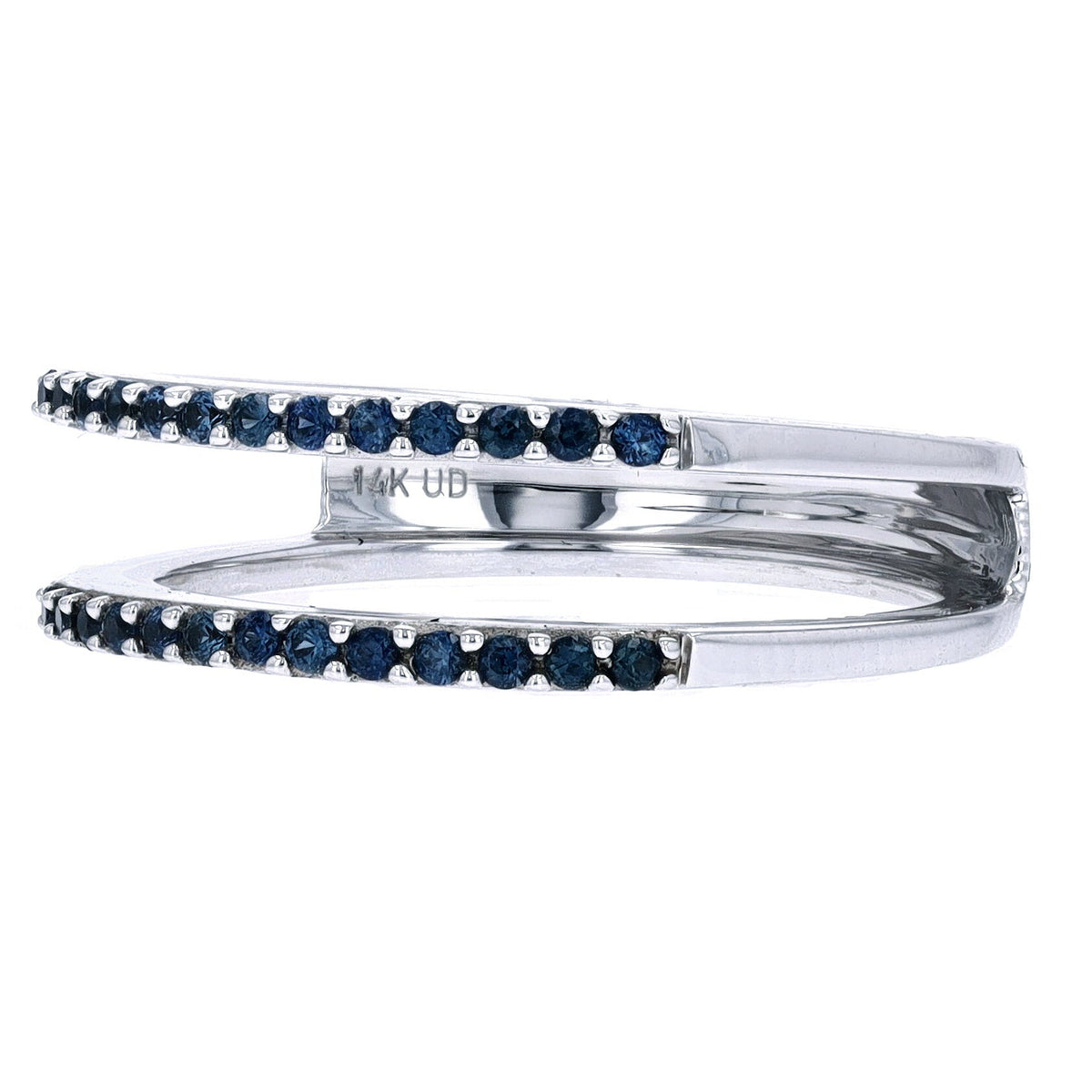 14K WG Gemstone Split Band Ring<p><strong>More Colors Available</p></strong>