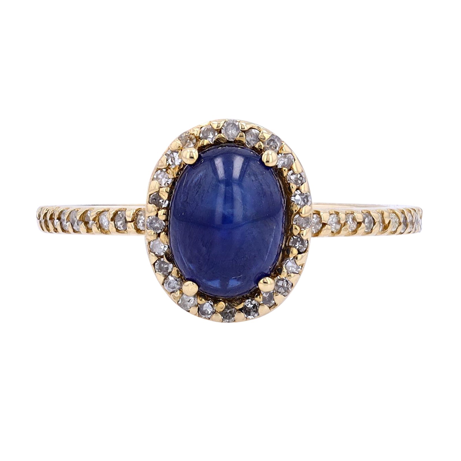 14K EFFY YG Cabochon Sapphire Ring