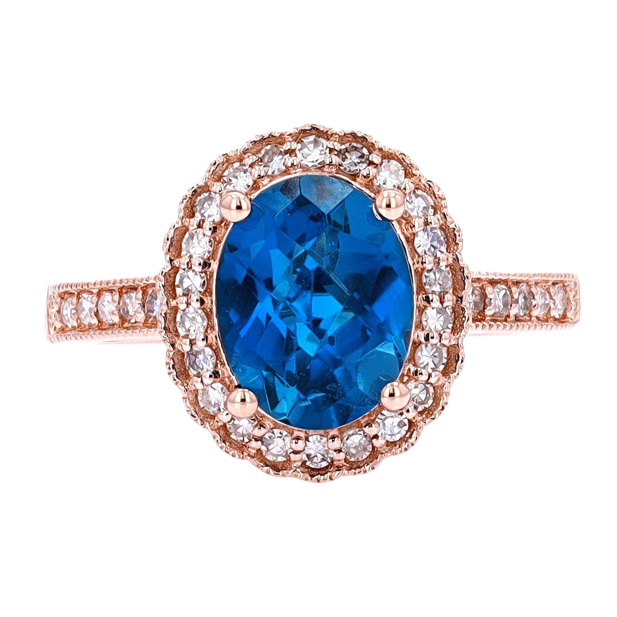 14K Oval Gemstone Ring<p><strong>More Colors Available</p></strong>