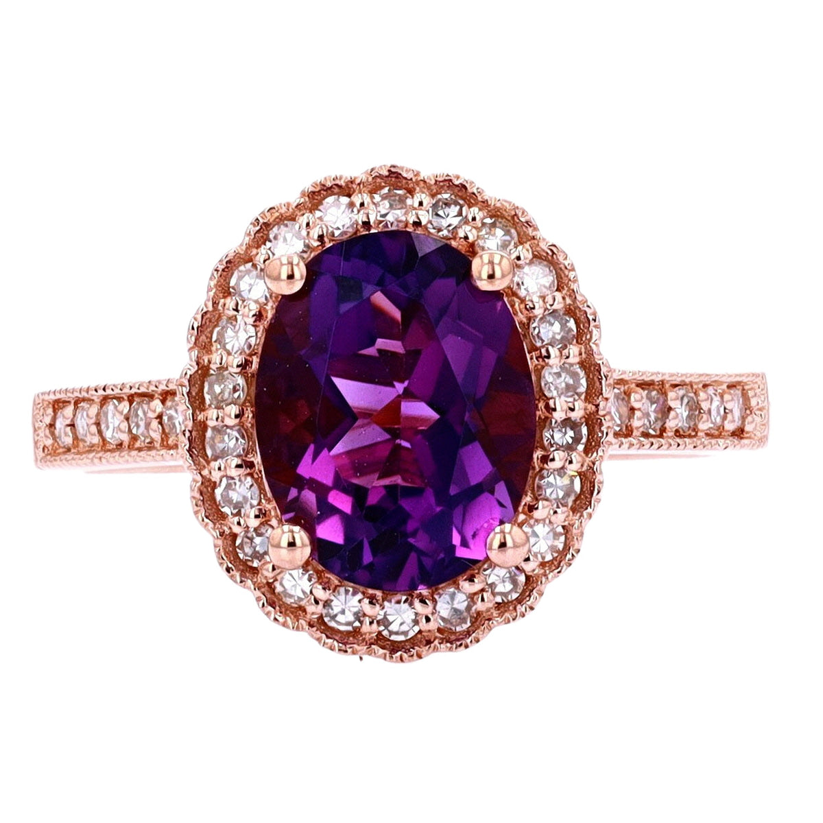14K Oval Gemstone Ring<p><strong>More Colors Available</p></strong>