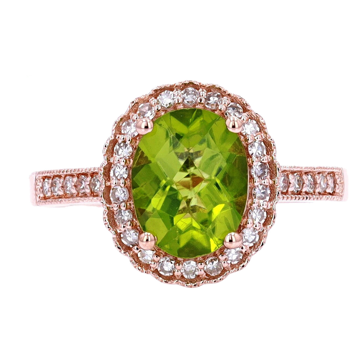 14K Oval Gemstone Ring<p><strong>More Colors Available</p></strong>