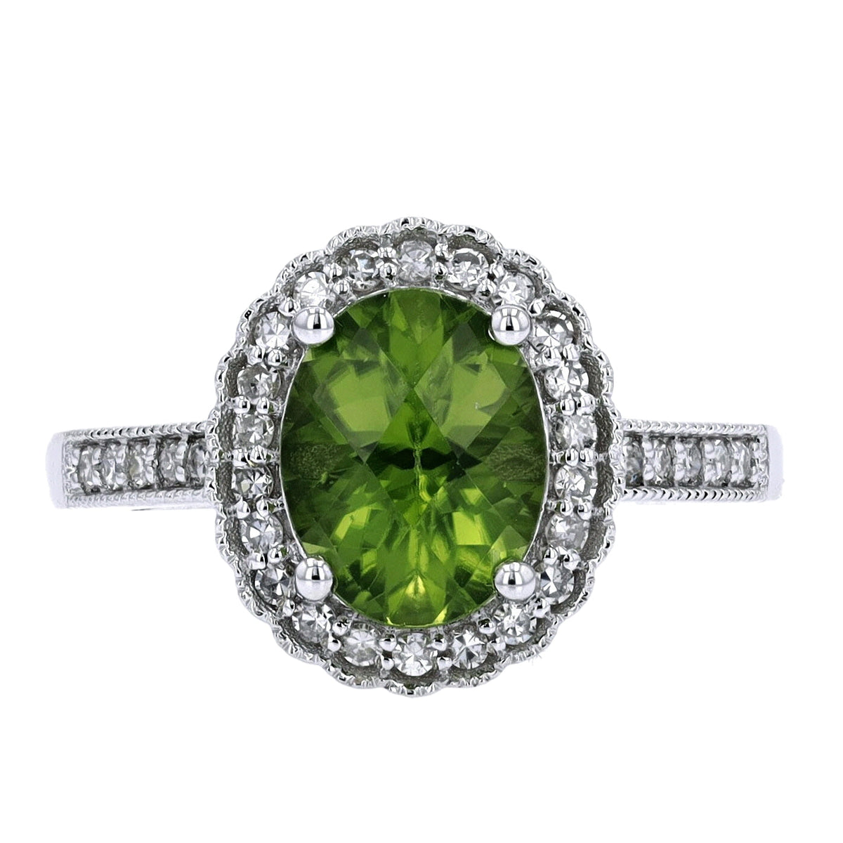 14K Oval Gemstone Ring<p><strong>More Colors Available</p></strong>