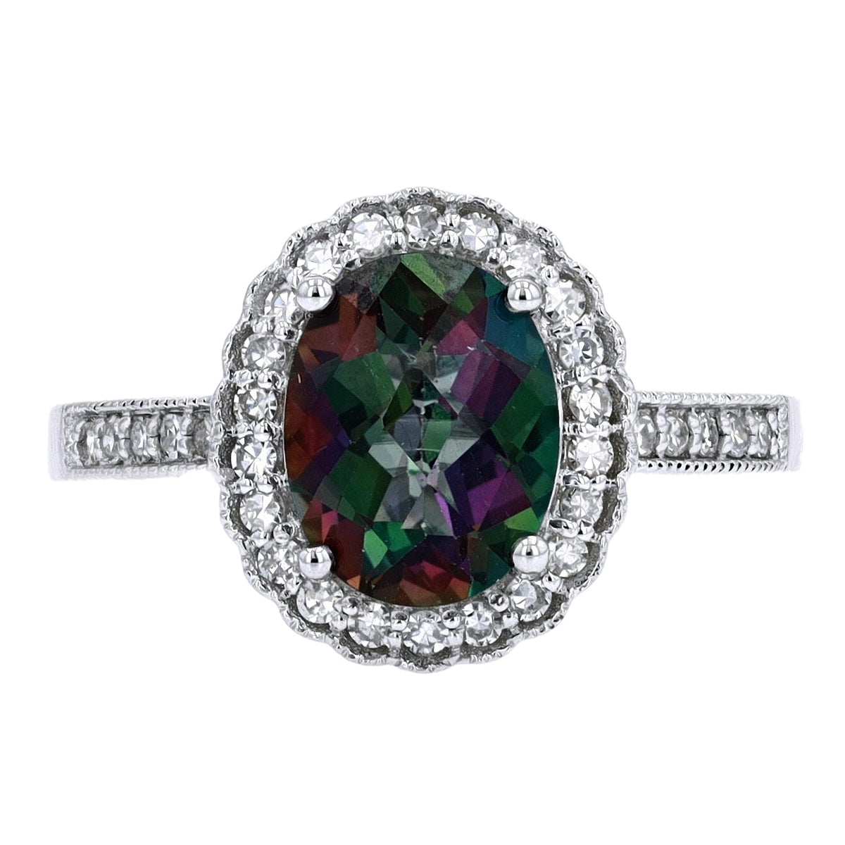 14K Oval Gemstone Ring<p><strong>More Colors Available</p></strong>