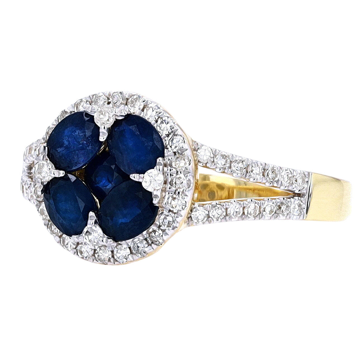 14K YG Gemstone Center Ring<p><strong>More Colors Available</p></strong>