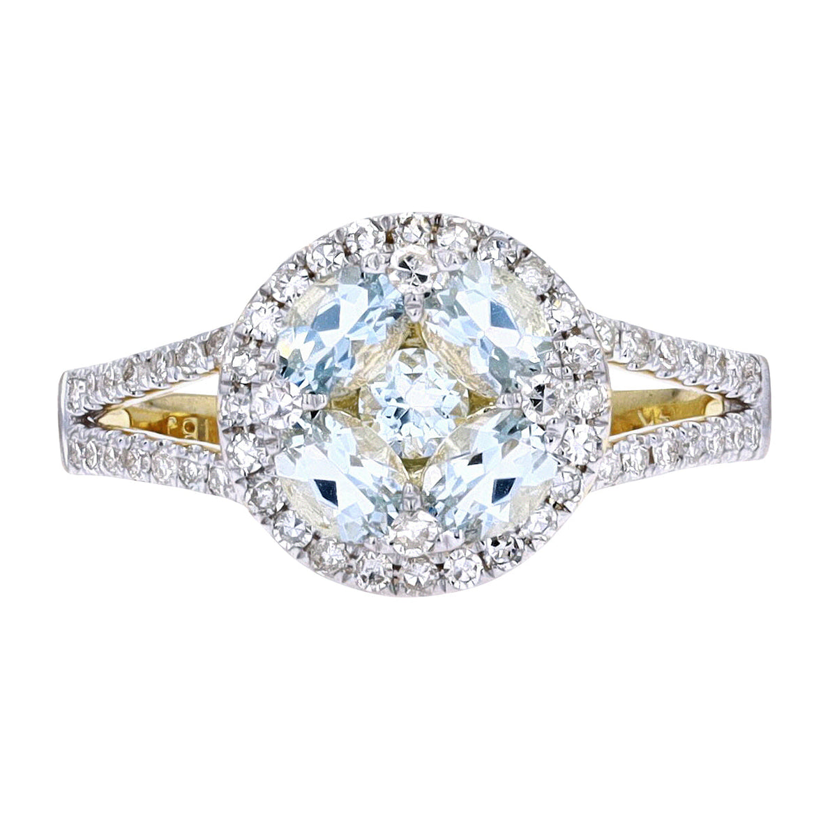 14K YG Gemstone Center Ring<p><strong>More Colors Available</p></strong>
