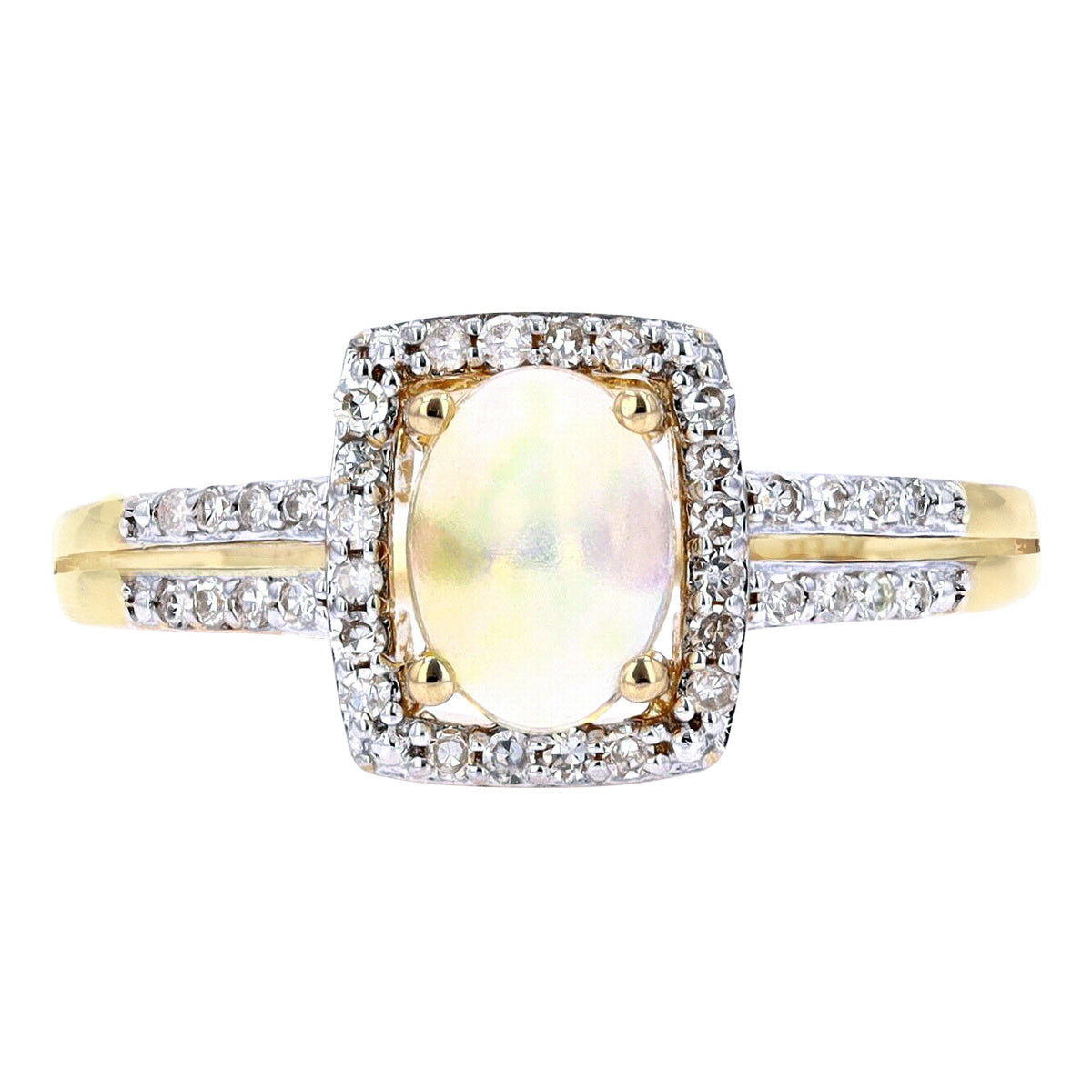 14K Oval Gemstone Ring<p><strong>More Colors Available</p></strong>